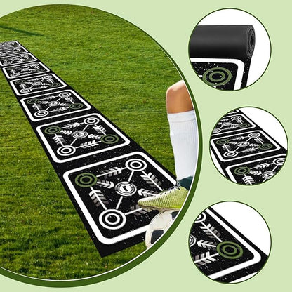 Colaxi Agility Ladder Mat Pad Footwork Practice Foldable Soccer Nonslip Speed Training Equipment for Coordination Balance