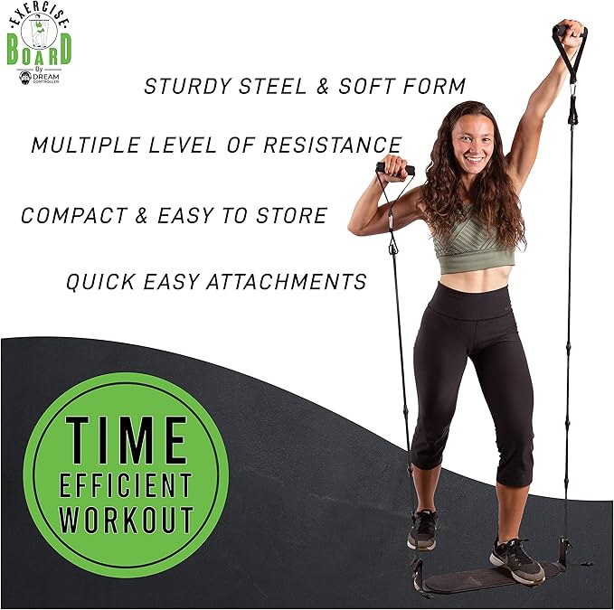 Portable Exercise Equipment for Home Workouts with Best Workout Accessories for Exercise & Fitness Home Gyms- Board,Bar,Resistance Bands Full Body Workout Machine & more at Home Gym Equipment Machines