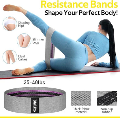 WALITO 8Pcs Barbell Pad Set for Hip Thrust - Squat Pad,Gym Accessories for Women with Bar Bad,Bench Press, with Gym Ankle Straps,Resistance Bands for Working Out,Lifting Strap,Carry Bag
