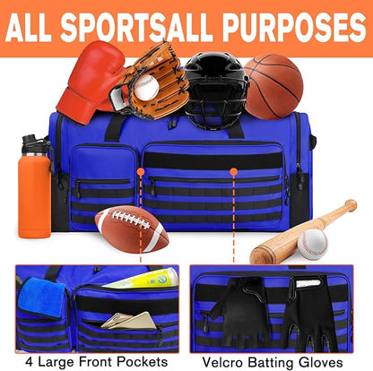 Goloni 130L Heavy Duty Large Duffle Equipment Bag,Catchers Gear Bag with Shoe Compartment,Baseball Duffle Bag