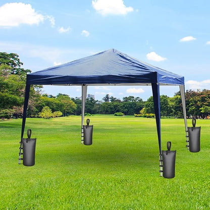 Aimosen 210 LBS Sandbags Weight Bags, 4 Packs Large Heavy Duty Sand Bags with Zipper and Straps for Beach Camping Canopies, Pop Up Tent, RV Awning, Patio Umbrella Base, Gazebos, Trampoline Stakes