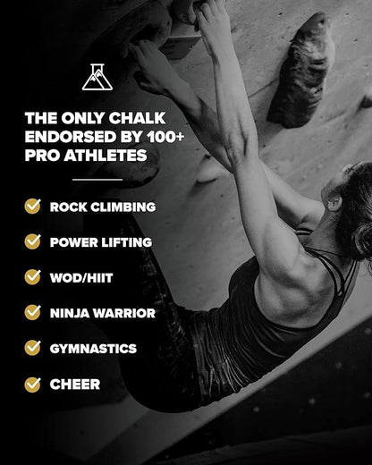 Friction Labs Gym Chalk – Magic Ball, PRO Ball (Chalk Bag Sock) | Non-Toxic Climbing Chalk for Bouldering, Gymnastics & More