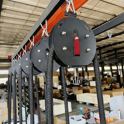 Endless Rope Trainer, Portable Cable Pulley Machine for Home Gym, Adjustable Resistance System - Full Body Workout Equipment for Arms, Back, Grip Strength & Core Coordination