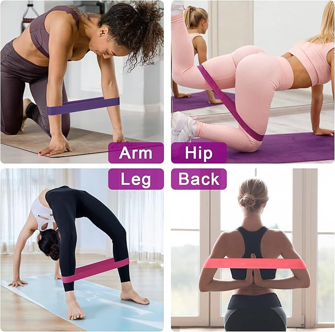 Ankle Resistance Bands with Cuffs, Home Gym Workout Equipment, Lifting Glute Butt Exercise Equipment for Women, Ankle Weights Fitness Band Set