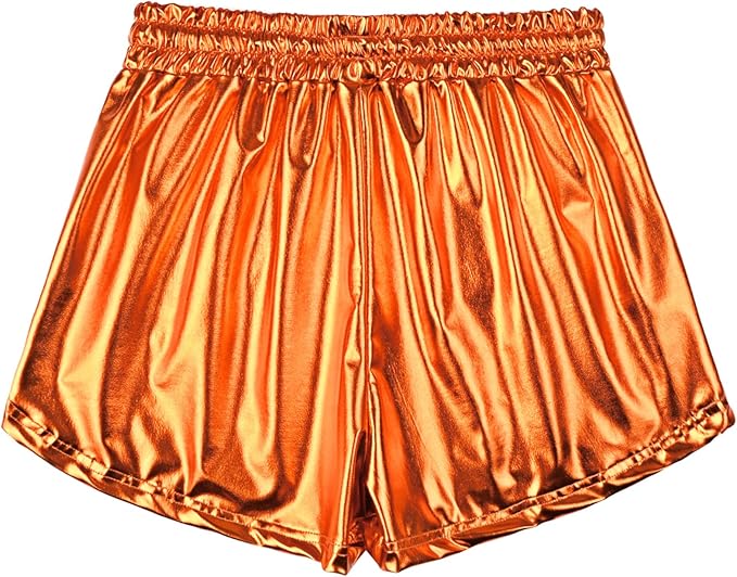 Perfashion Women's Metallic Shorts Summer Sparkly Hot Outfit Shiny Short Pants