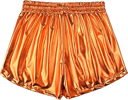 Perfashion Women's Metallic Shorts Summer Sparkly Hot Outfit Shiny Short Pants