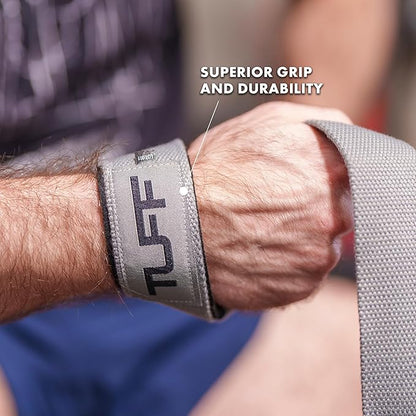 Tuff Lifting Straps - Wrist Straps for Weightlifting, Deadlifts, Powerlifting, and Strength Training - Ideal for Men and Women