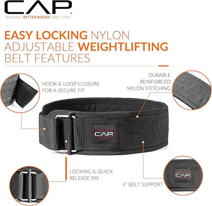 CAP Barbell Premium Nylon Weightlifting Belt | Multiple Options