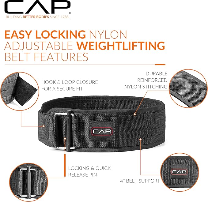 CAP Barbell Premium Nylon Weightlifting Belt | Multiple Options