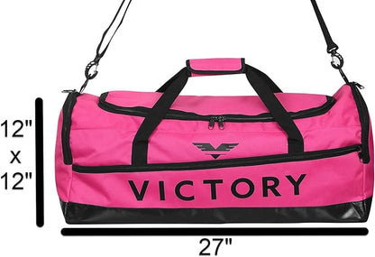 Large Breathable Duffle Bag for MMA Gear, Boxing Gear, Gym or other Sports (Pink)