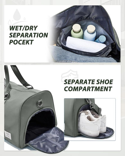 Gym Bag Womens,Travel Duffel Carry on Bag Sport Tote Bag Weekend Overnight Bag
