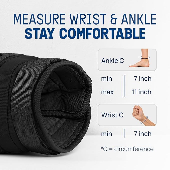 Yes4All Adjustable Wrist & Ankle Weights 3.5/5 LB Pair, Leg Weights for Women & Men, Weighted Arm Bands with Removable Sandbags for Fitness, Pilates, Walking, Strength Training - Versatile Colors