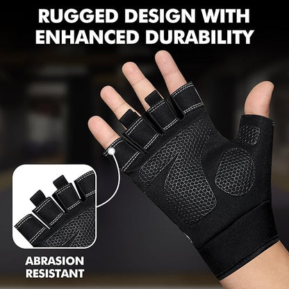 Gym Gloves for Weight Lifting,Workout Gloves with Full Palm Protection–Breathable Fitness Glove for Men & Women,Powerlifting,Pull Ups,Cycling,Gym Training