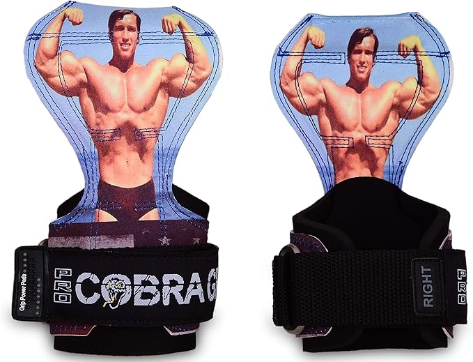 Cobra Grips PRO Weight Lifting Gloves Heavy Duty Straps Alternative with Power Lifting Hooks Padded Wrist Support for Deadlifts & Bodybuilding