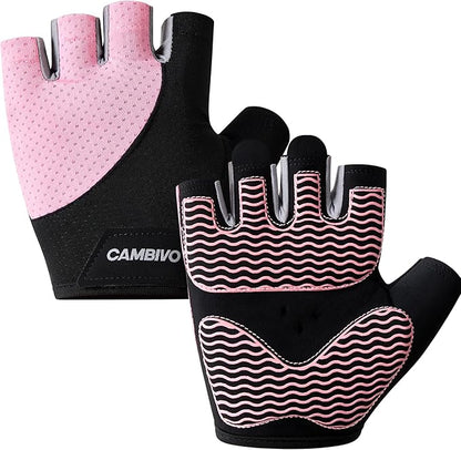 CAMBIVO Workout Gloves for Men & Women, Weight Lifting Gloves with Wrist Support, Non Slip Grip, Breathable Gym Gloves for Training, Crossfit, Pull Ups, Cycling, Fitness, Home Workouts