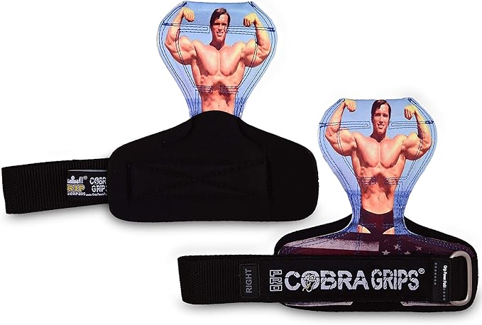 Cobra Grips PRO Weight Lifting Gloves Heavy Duty Straps Alternative with Power Lifting Hooks Padded Wrist Support for Deadlifts & Bodybuilding