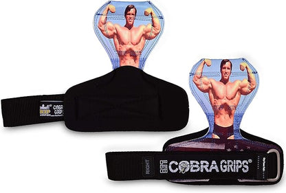 Cobra Grips PRO Weight Lifting Gloves Heavy Duty Straps Alternative with Power Lifting Hooks Padded Wrist Support for Deadlifts & Bodybuilding
