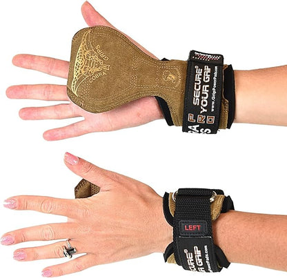 Cobra Grips PRO Weight Lifting Gloves Heavy Duty Straps Alternative with Power Lifting Hooks Padded Wrist Support for Deadlifts & Bodybuilding