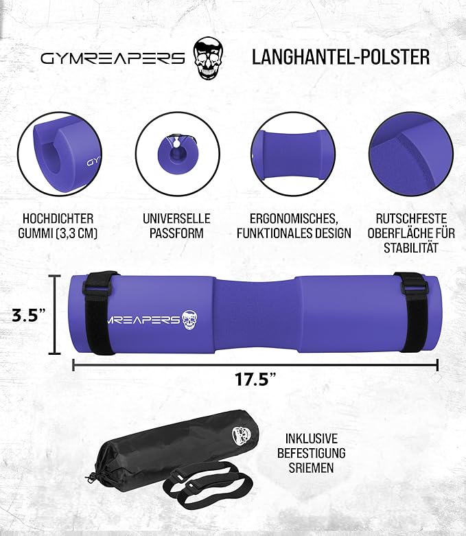 Gymreapers Barbell Squat Pad - Protective Bridge Pad For Hip Thrust, Squats, Lunges - Hip Support, Neck Protection For Bar