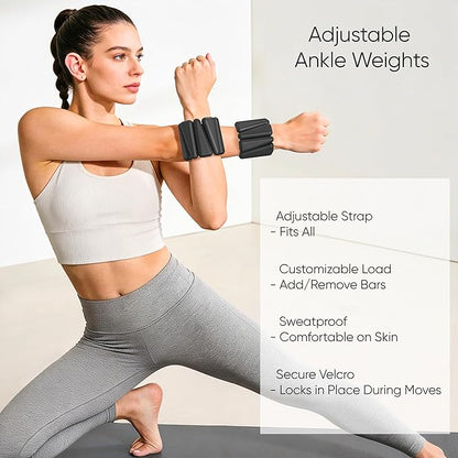 Pilates Kit, Pilates Essentials Kit for Women Home Workouts, Pilates Equipment with 14.5" Pilates Ring and Ball,7 Resistance Bands,Ankle Weights,Sliders & Grip Socks for Beginners