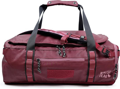Utility Duffle Bag 40L, Convertible Backpack for Travel, Gym & Commute, Water Repellent