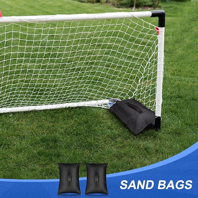 Sports Net Sandbags with PE Leak Proof Transparent Bags Weighted Anchors Bag Sport Sandbags for Stability Baseball Nets Hockey Golf Football Nets Soccer Goals and More(15 Pcs,Black)