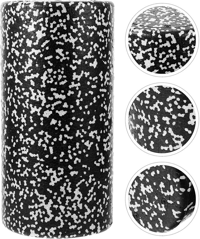 Veemoon Foam Roller Yoga Roller Muscle Relaxing Massage Stick Epp Material 30x15cm Black and White Body Rolling Massager for Back Relief and Fitness