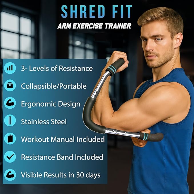Twister Arm Trainer – Adjustable Forearm Strengthener – Exercise Equipment for Men & Women – Chest Workout Equipment – Portable Detachable –Home Workout Suspension Trainer – 40-90lb
