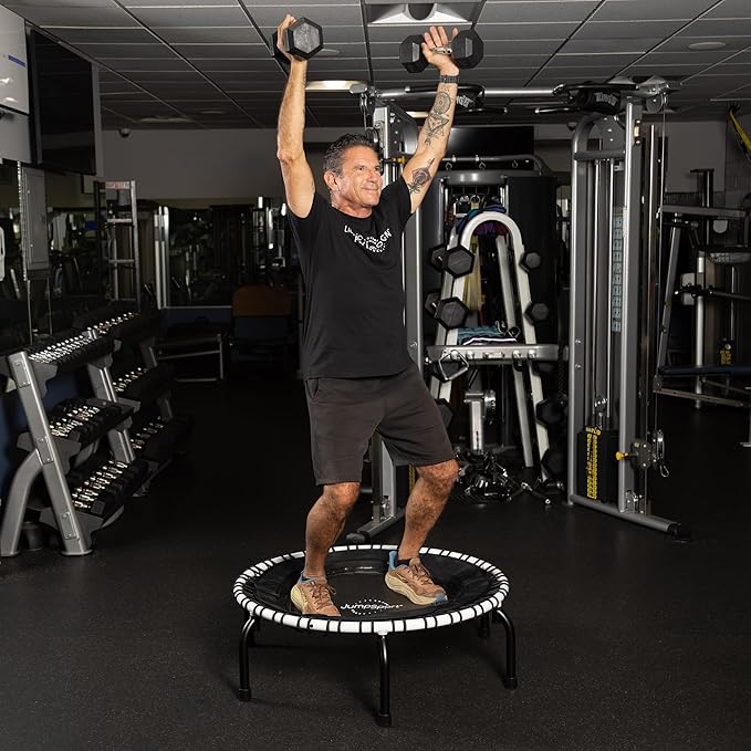 JumpSport 39" ESSENTIAL Fitness Trampoline | Model 220, 230, 250 | Exercise Trampoline | 30 Low-Impact Bungees