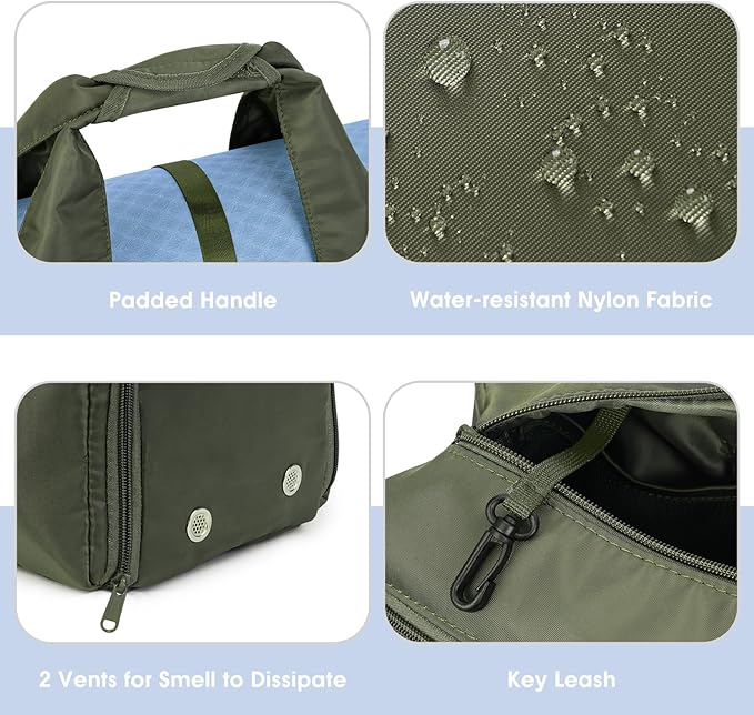sportsnew Yoga Gym Bags for Women with Shoes Compartment & Wet Dry Storage Pockets & Adjustable Yoga Mat Holder, Patent Pending