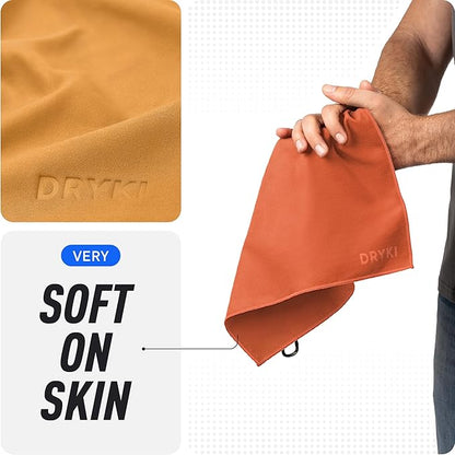 Pocket-Sized Sweat Towels - The Original Sweat Absorbing Handkerchiefs - Quick-Dry Microfiber Sweat Rags for Face, Hands, & Body - Gym, Sports, and Work (Western: Large Size, 3 Pack)