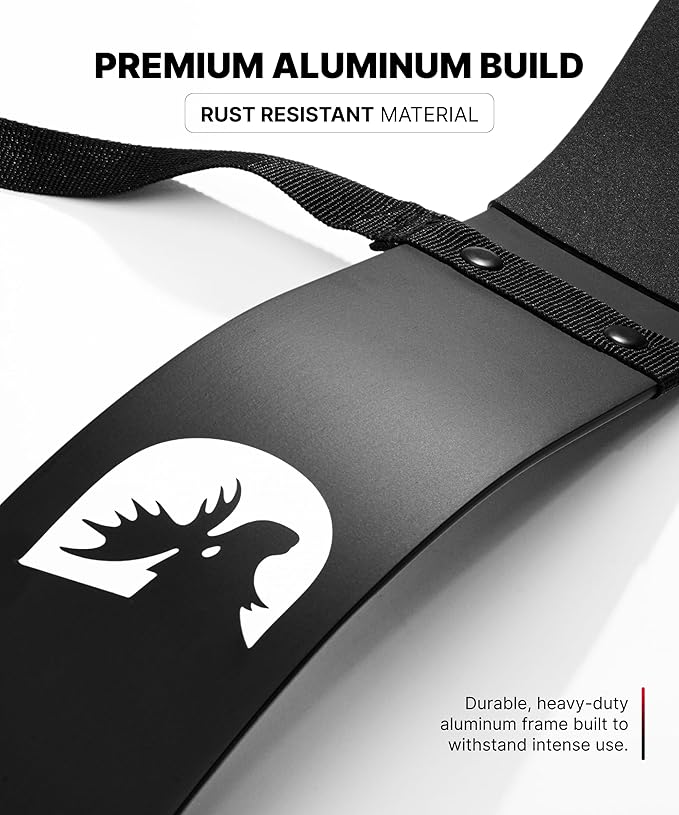 DMoose Fitness Arm Blaster for Biceps and Triceps - Heavy Duty Aluminum, Soft Neck Padding & Adjustable Straps - Bicep Curl Support for Isolation & Strength Training - Biceps Workout Equipment for Men