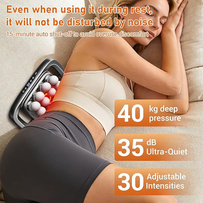 Gurui Massage Guns Deep Tissue, Neck Massager with 16 Heads, 16-Head Massage Gun Set for Deep Tissue and Back, Shoulders, Legs, Pain Relief