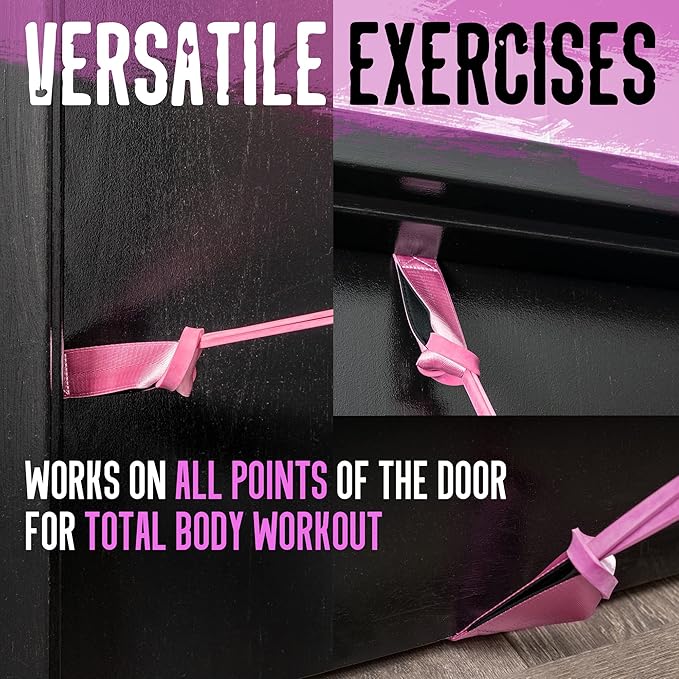 Gradient Fitness Door Anchor for Resistance Bands | Heavy Duty Resistance Band Door Anchors for Stretching Straps, Physical Therapy Exercises & Closed Loop Bands. Door Anchor for Home Gym Workout