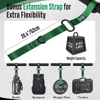 FitBeast Forearm Strengthener & Forearm Exerciser, Wrist Roller with Thicker Handle, Forearm Strength Trainer with Adjustable Strap - Ideal for Grip Strength, Muscle Building, Rehabilitation