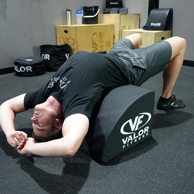 Valor Fitness Hip Thrust Pad Glute Training Box for Home Gym, Non Slip Foam Platform for Step Ups, Squats, Core and Lower Body Strength