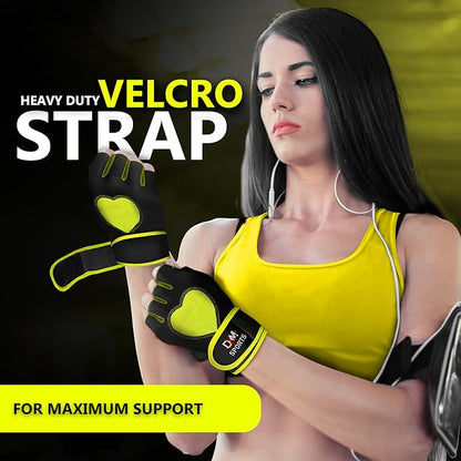 DXM SPORTS Workout Gloves for Women with Wrist Support - Weight Lifting Gloves for Gym, Cycling, Training - Exercise Gloves for Women