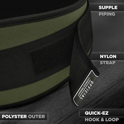 RDX Weight Lifting Belt AUTO LOCK, 6.5” Padded Back Support, Men Women Gym Fitness Strength Training, Bodybuilding Powerlifting Weightlifting Workout, Deadlift Squat, Pro Exercise Equipment