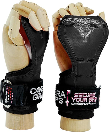 Cobra Grips PRO Weight Lifting Gloves Heavy Duty Straps Alternative with Power Lifting Hooks Padded Wrist Support for Deadlifts & Bodybuilding