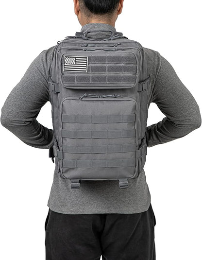 QT&QY 45L Military Tactical Backpacks Molle Army Assault Pack 3 Day Bug Out Bag Hiking Treeking Rucksack…