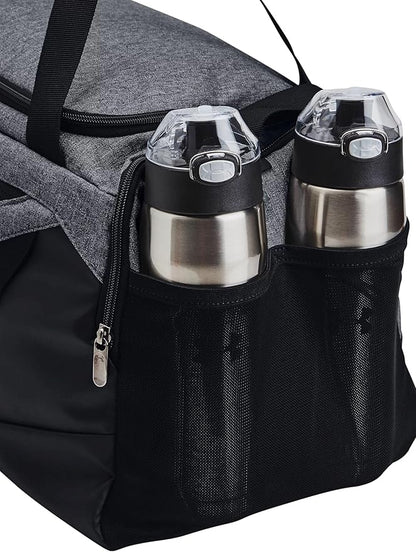 Under Armour Unisex-Adult Undeniable 5.0 Duffle, Pitch Gray Medium Heather (012)/Black, Small