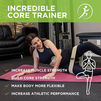 Multifunction Resistance Band Set – Non-Slip Booty Bands for Legs, Glutes, Yoga, Pilates, Rehab & Home Gym Workouts – Natural Latex & Fabric Options