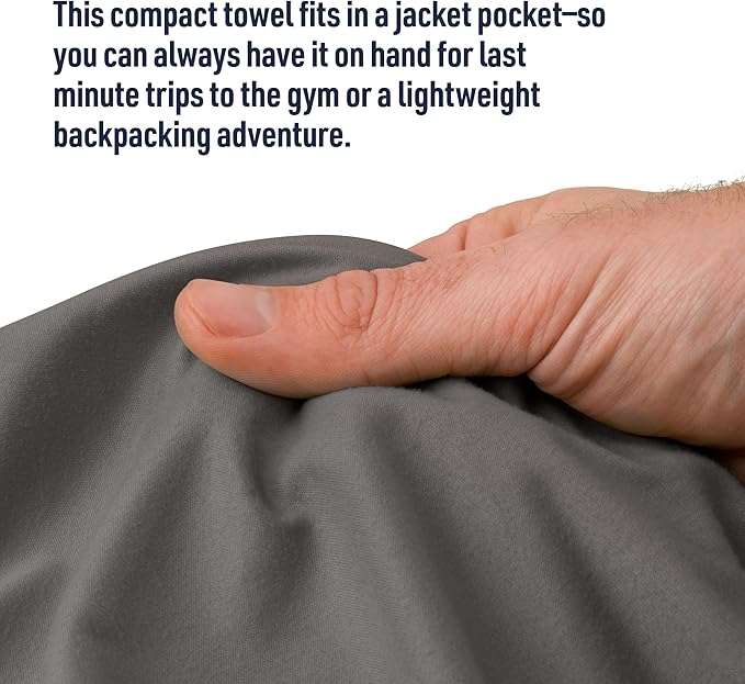 Sea to Summit Portable Pocket Towel for Camping, Gym, and Travel