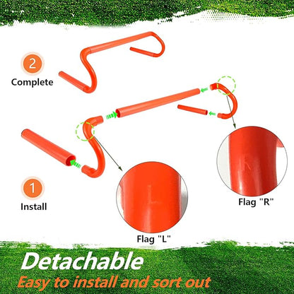 10 Pcs 6" Speed Agility Training Hurdles with 6 Marker Cone Durable Training Hurdle Agility Plyometric All Purpose Speed Hurdle Equipment for Athletes Soccer Basketball Football Practice
