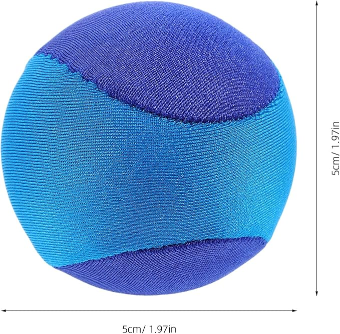 YARNOW Portable Mini Hand Grip Strength Trainer Ball for Finger Strengthening and Rehabilitation Tpr Fabric Hand Exerciser for Stress Relief and Concentration Improvement Light Blue