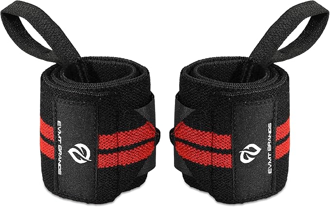 EVMT Premium Wrist Wraps for Weightlifting | Durable Lifting Straps for Enhanced Wrist Support | Perfect for Strength Training, Gym Workouts & General Athletics