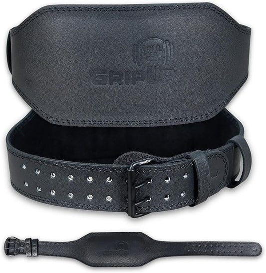 Leather Weightlifting Belt for Men & Women – 4" & 6" Width – Heavy Duty Gym Belt for Powerlifting, Bodybuilding, CrossFit – Adjustable Support for Back & Core – Ideal for Squats & Deadlifts