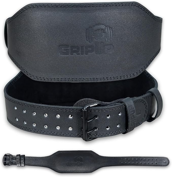 Leather Weightlifting Belt for Men & Women – 4" & 6" Width – Heavy Duty Gym Belt for Powerlifting, Bodybuilding, CrossFit – Adjustable Support for Back & Core – Ideal for Squats & Deadlifts