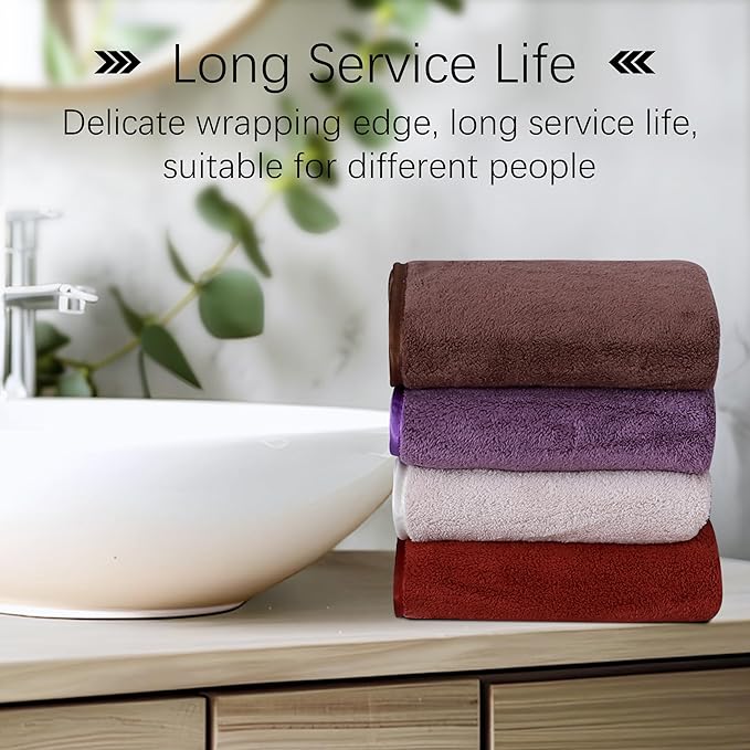 Cosy Family 6 Pack Ultra Soft Microfiber Absorbent Hand Towel, Silk Hemming Towels for Bathroom - Quick Drying - Perfect for Bath, Fitness, Gym, Shower, Hotel, and Spa - 16x28 Inch, Dark Color