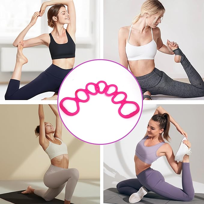 7 Ring Adjustable Loop Resistance Bands for Working Out Walk at Home，Workout Bands Exercise Stretch Band for Women&Men Fitness, Yoga, Pilates-Non-Slip, Durable Rubber, Home/Gym Use